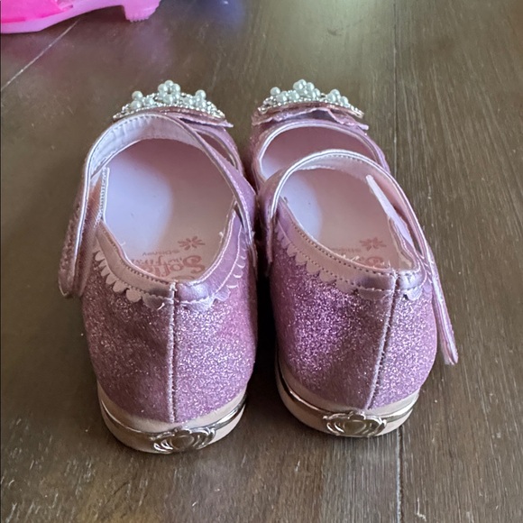 Sz EU29 (approx 13/1) Disney Princess Sofia the first glitter pearl crown shoes - Picture 8 of 11